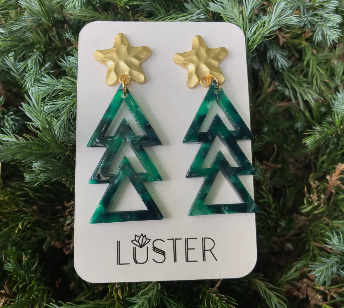 Holiday Acrylic Tree Earring