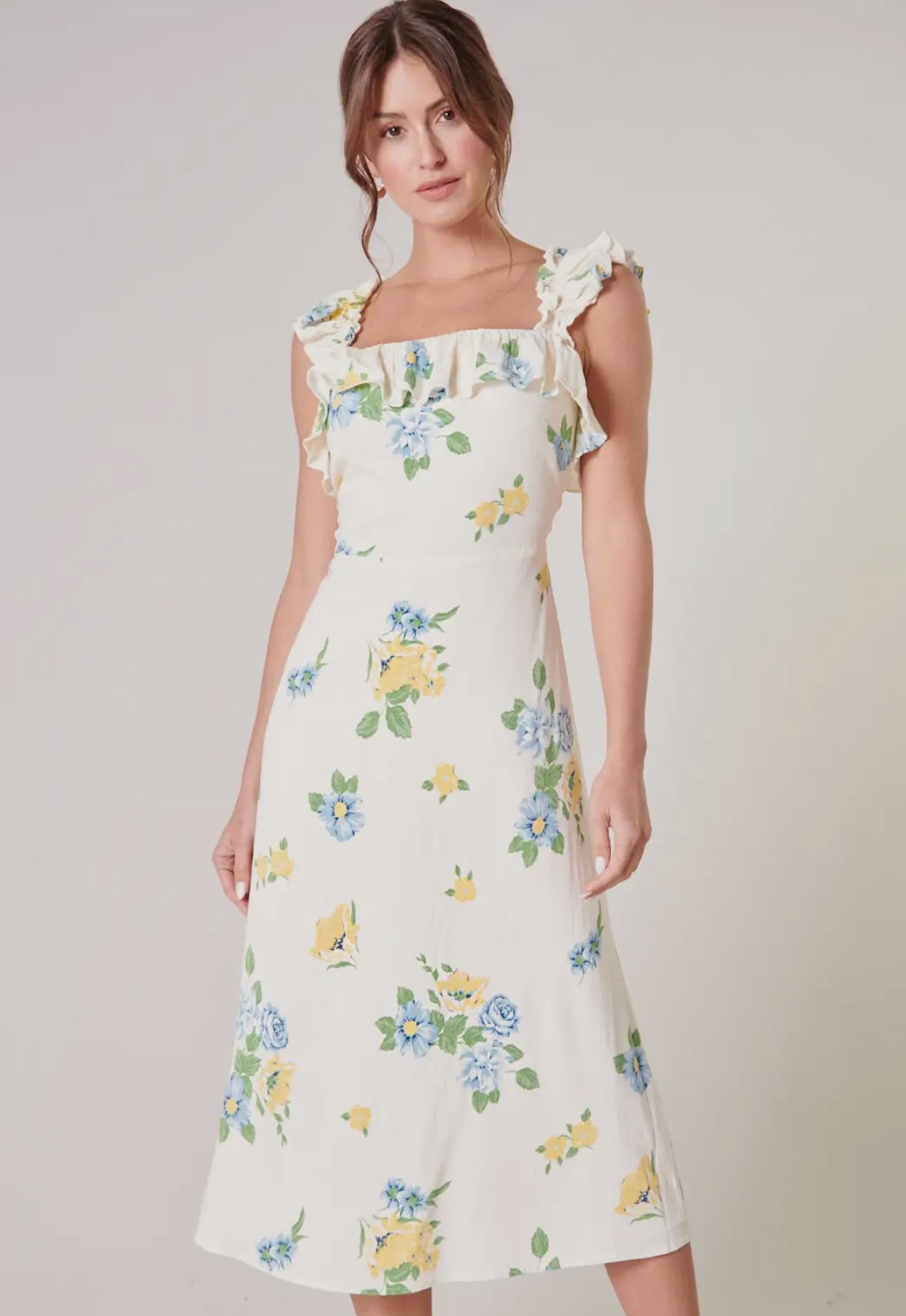 Zula Floral Milo Midi Dress