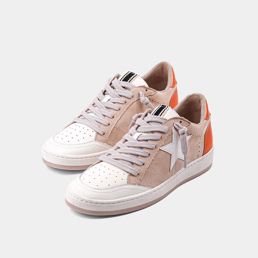 PAZ Beige Suede Sneaker