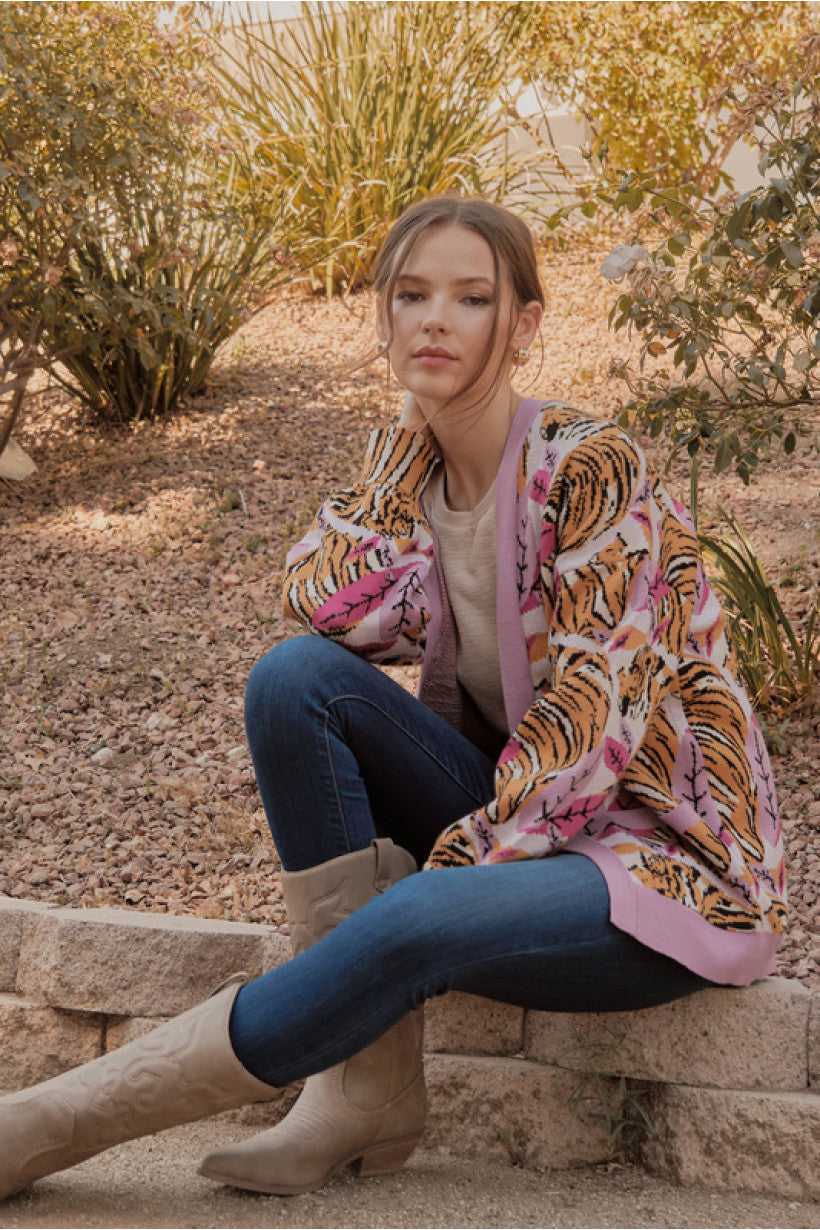 Pink Tiger Carrdigan