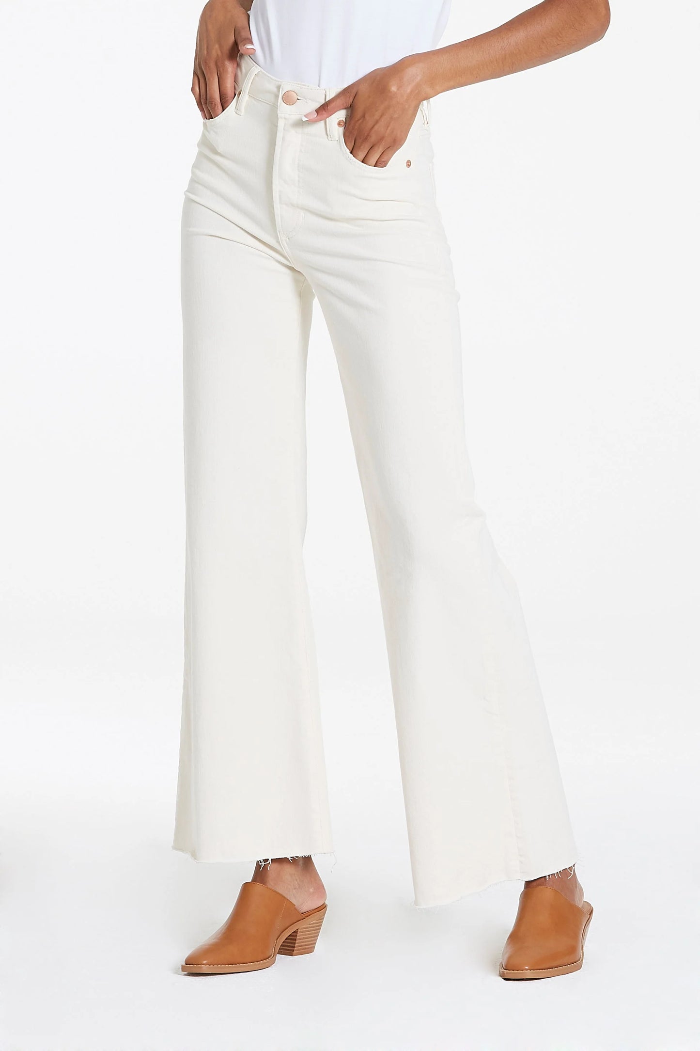 Fiona Wheat Wide Leg Jeans