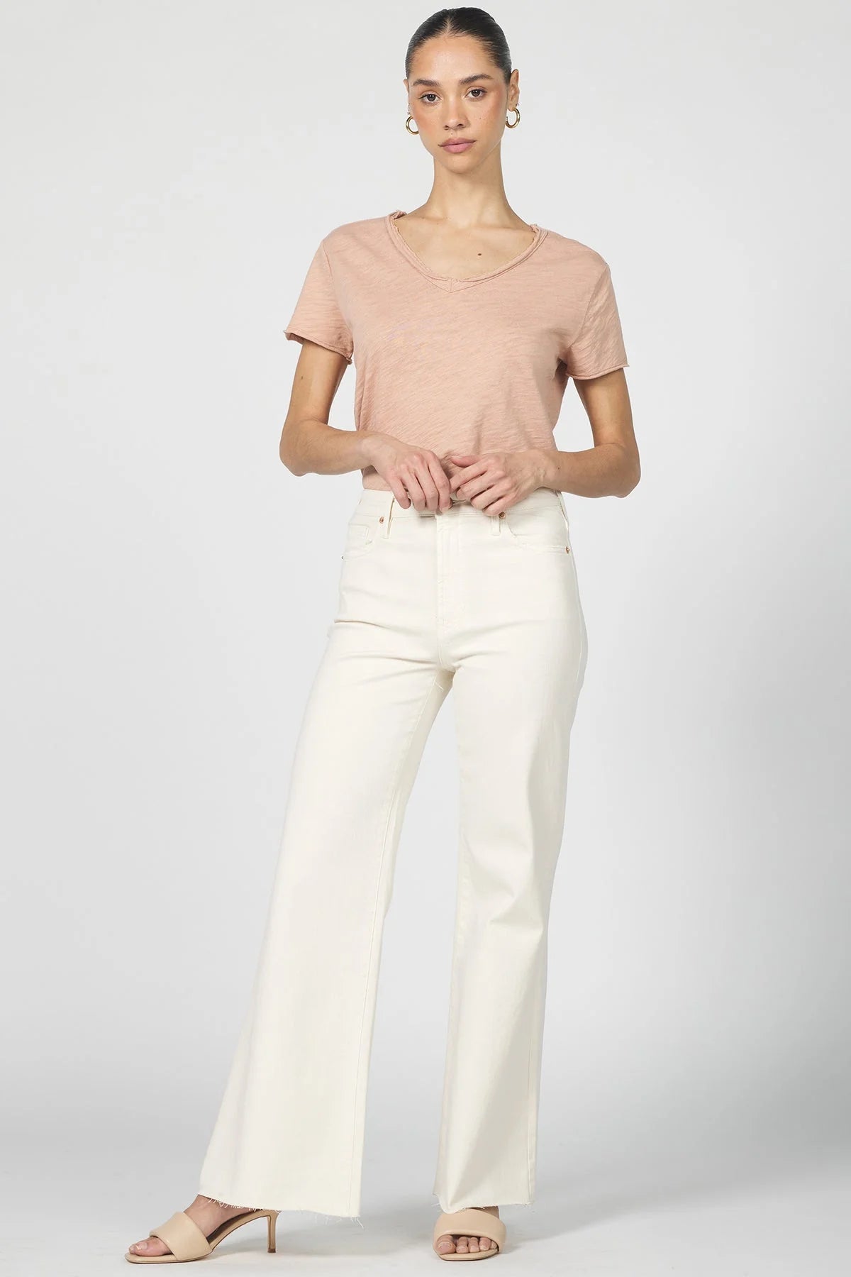 Fiona Wheat Wide Leg Jeans