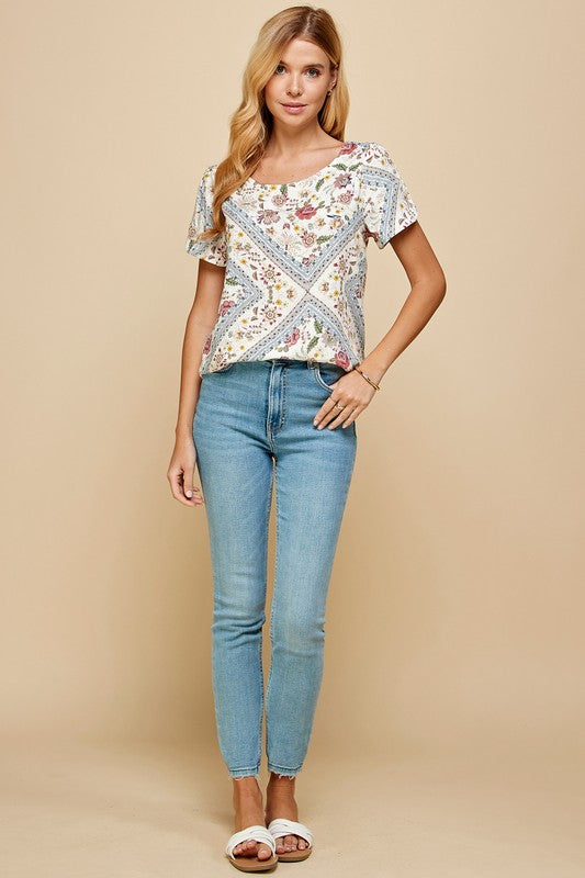 Vintage Floral Top