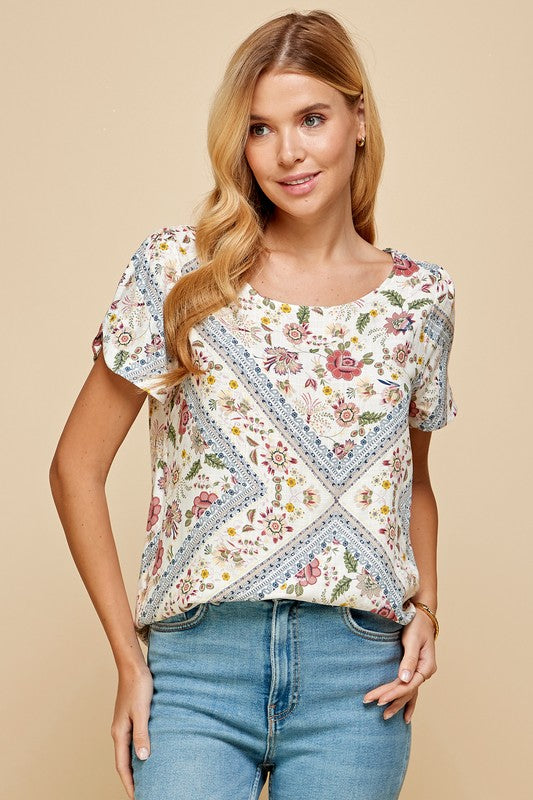 Vintage Floral Top
