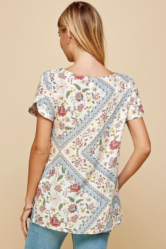 Vintage Floral Top