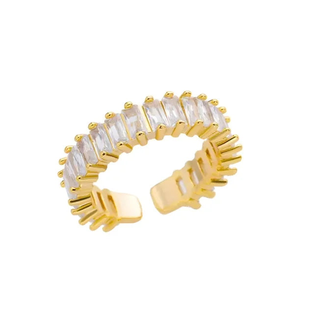 Keep Up Clear Crystal Ring