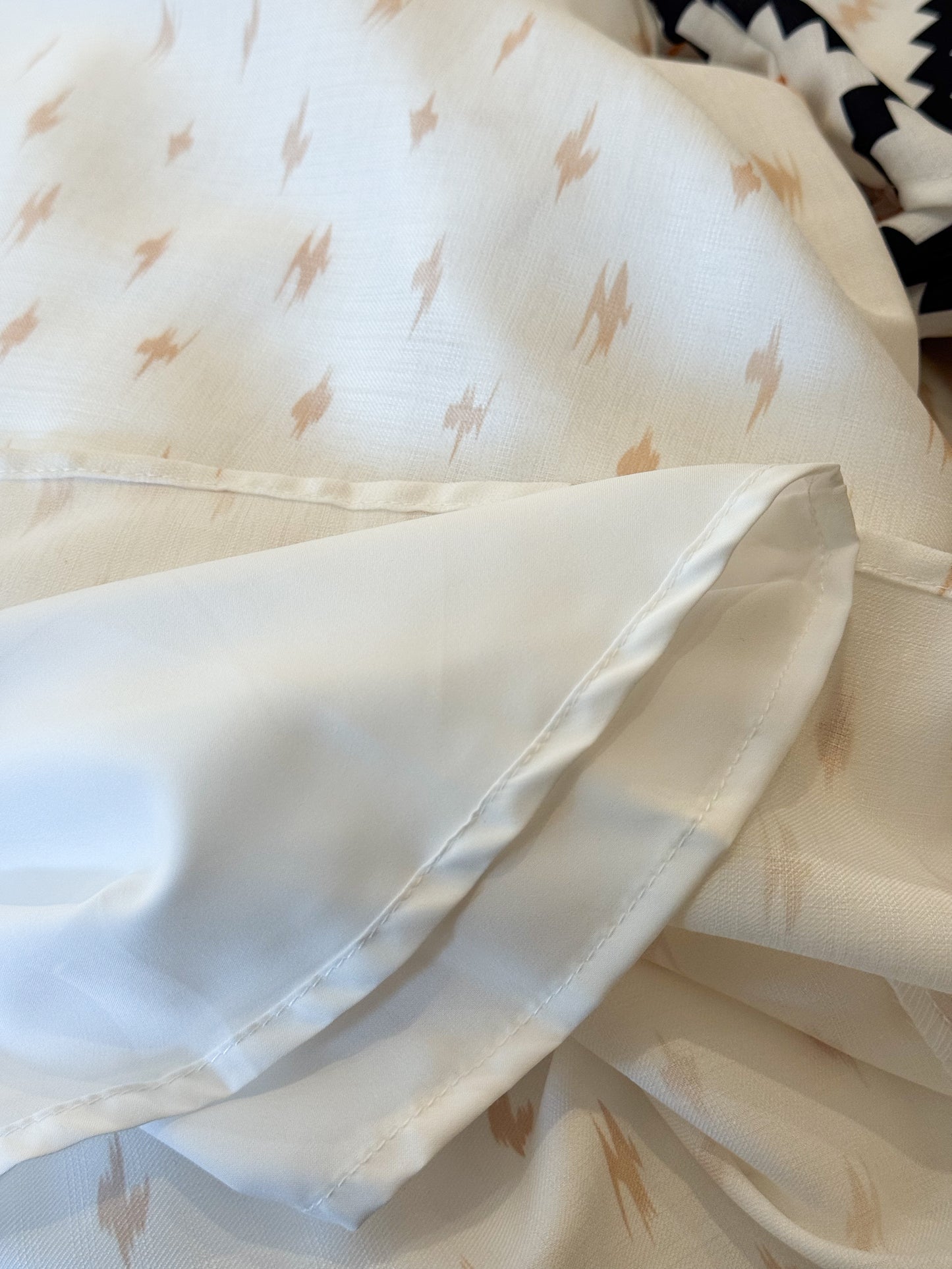 The Viral Geometric Print Square Neck Dress