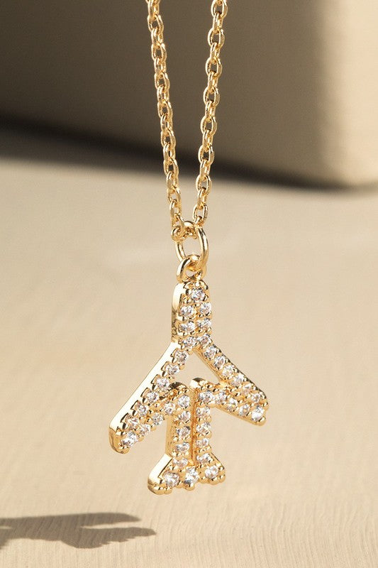 Airplane Necklace
