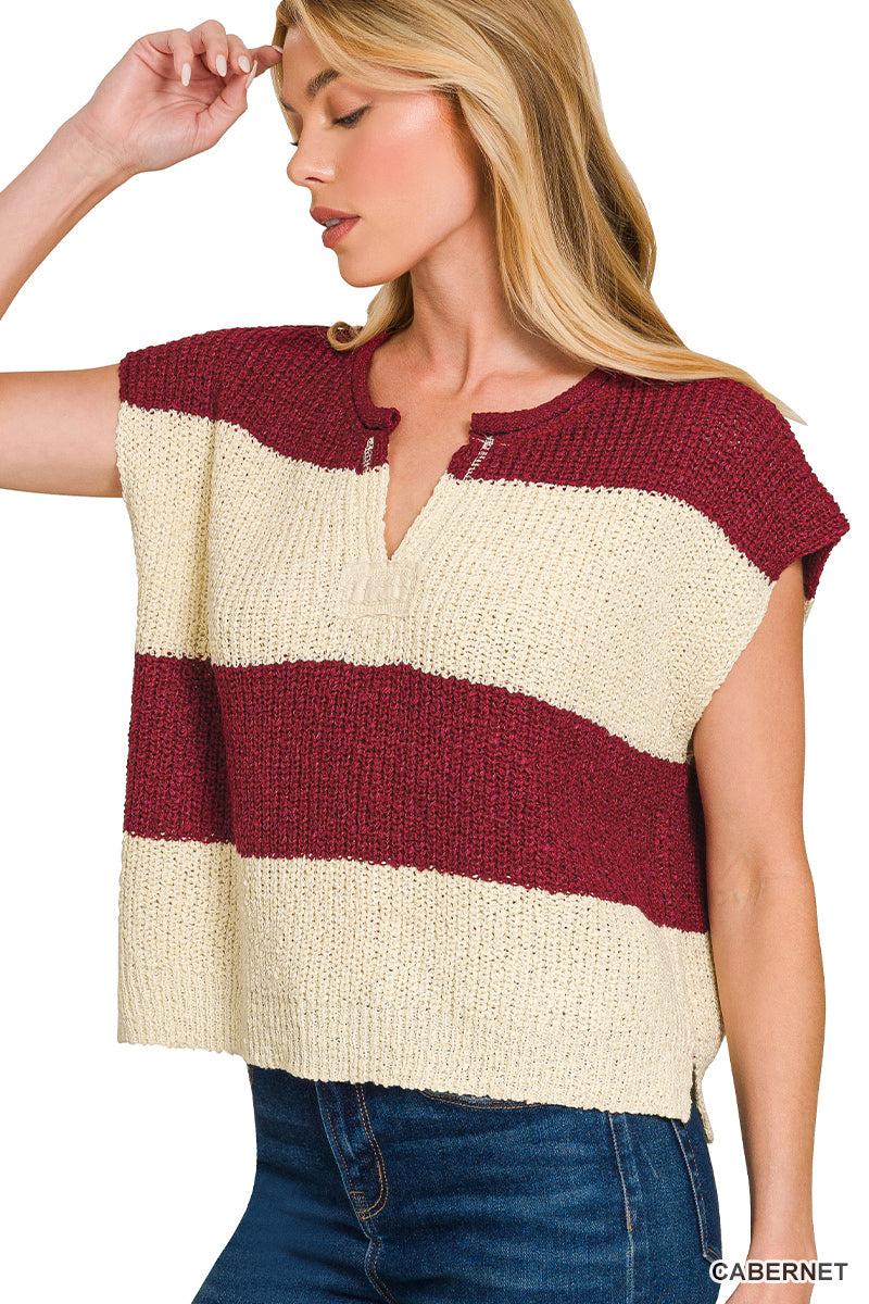 Cabernet Sleeveless Sweater