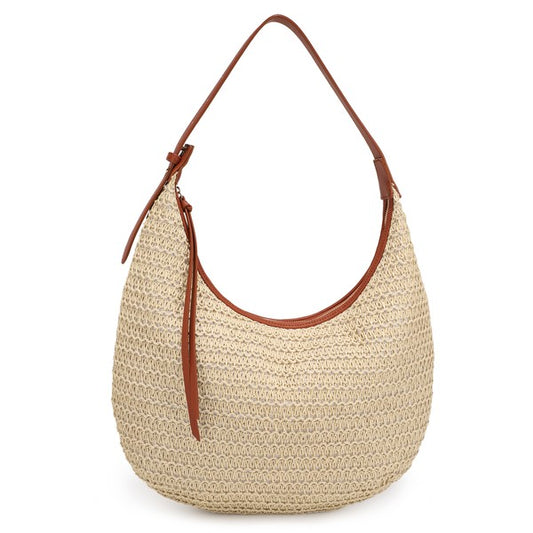Stella Straw Hobo Bag