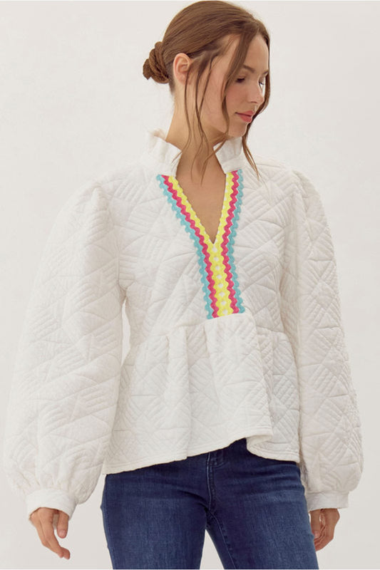 Totally Textured Statement Top