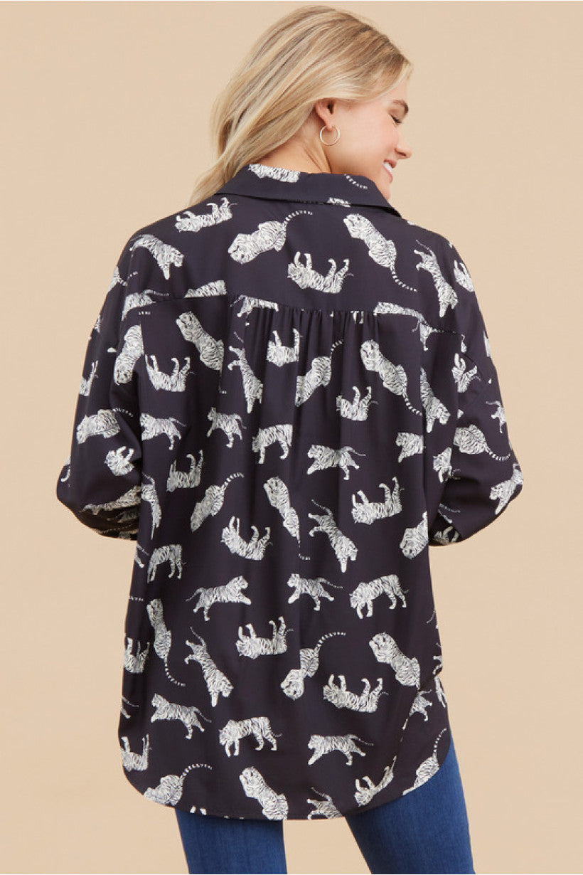 Tiger Button Down