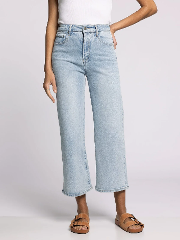 Luca High Rise Wide Leg Cropped Jeans