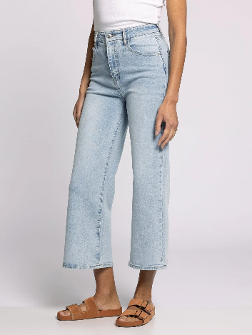 Luca High Rise Wide Leg Cropped Jeans