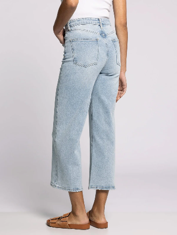Luca High Rise Wide Leg Cropped Jeans