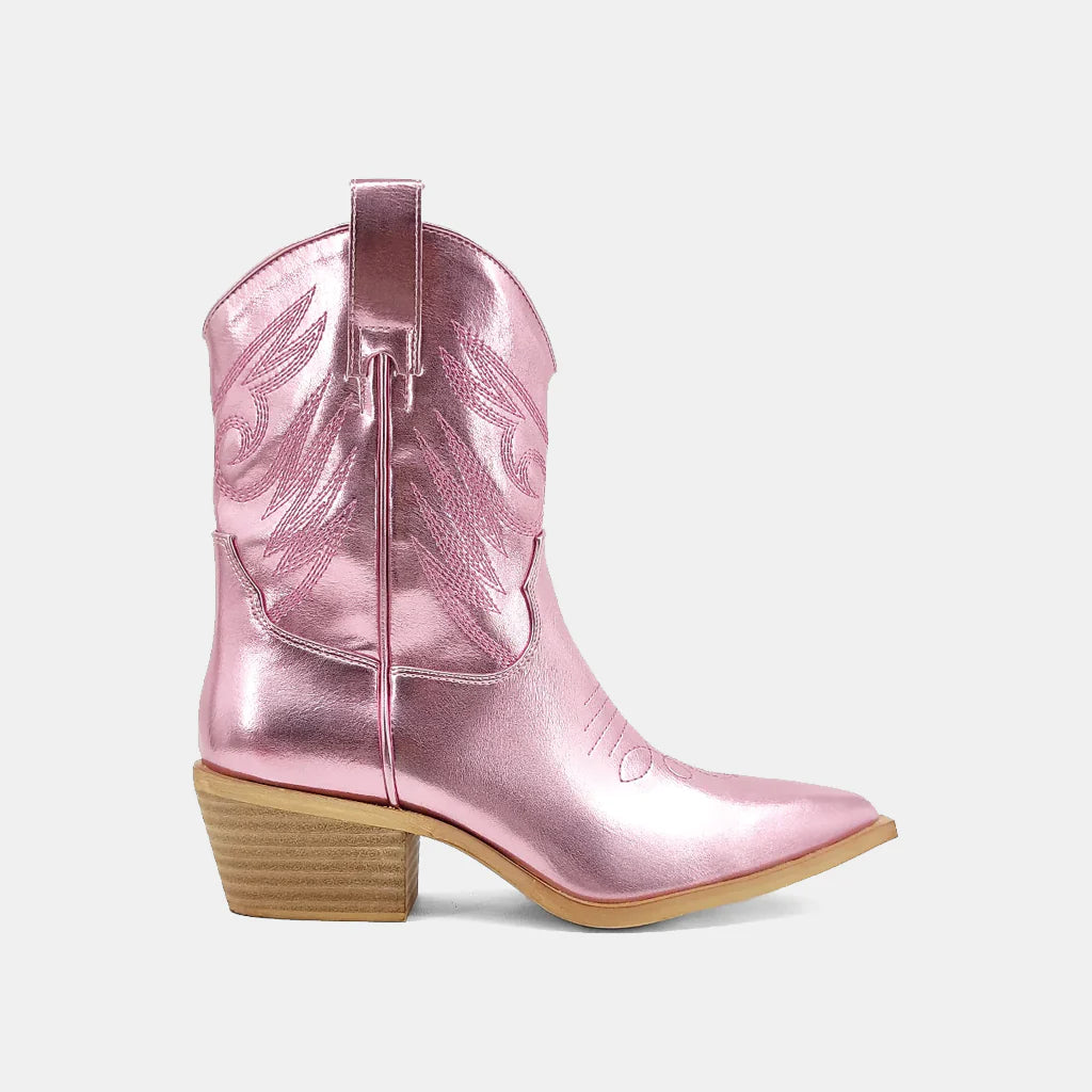 Zahara Pink Metallic Boot