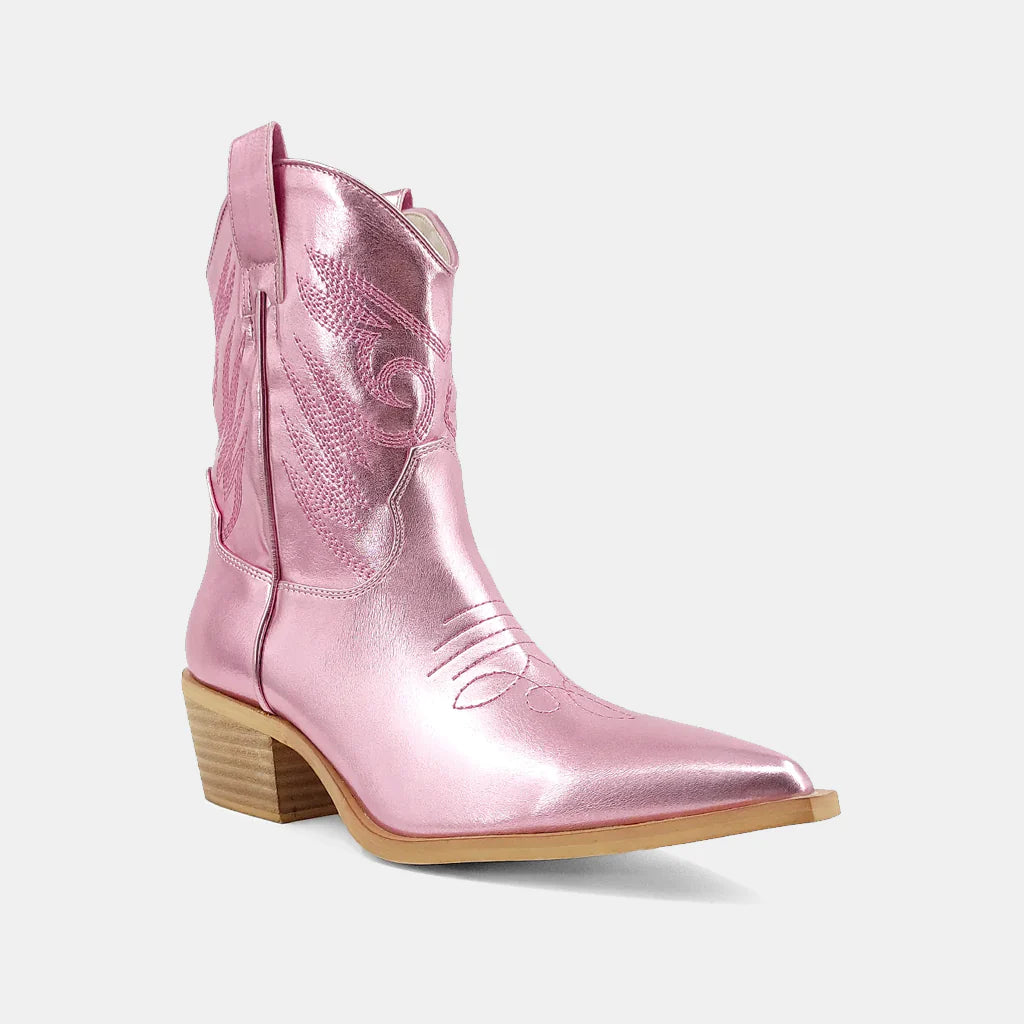 Zahara Pink Metallic Boot