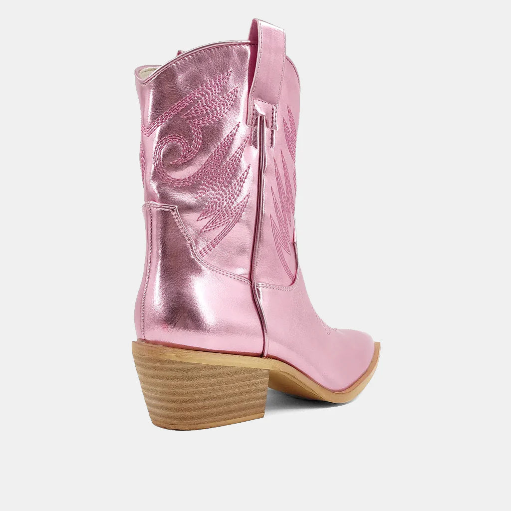 Zahara Pink Metallic Boot