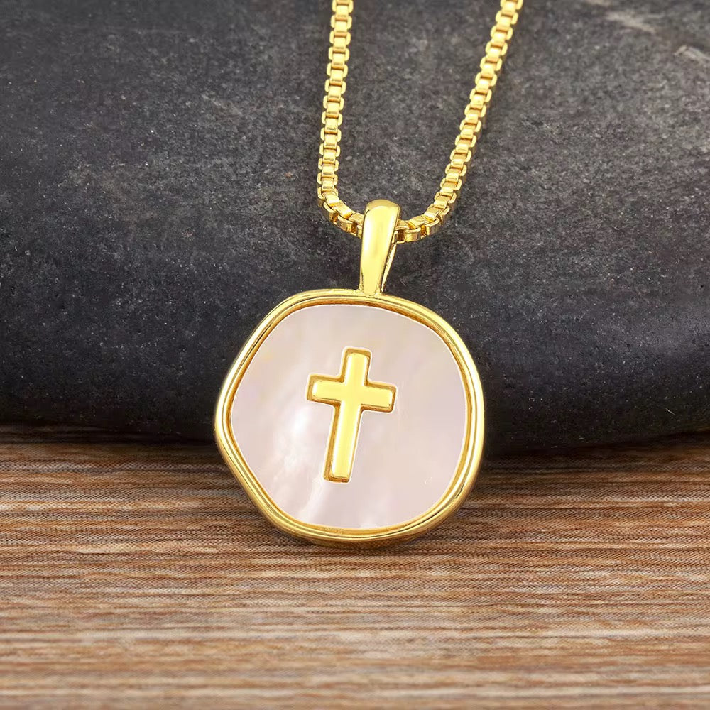 Marbled Pendant Necklaces