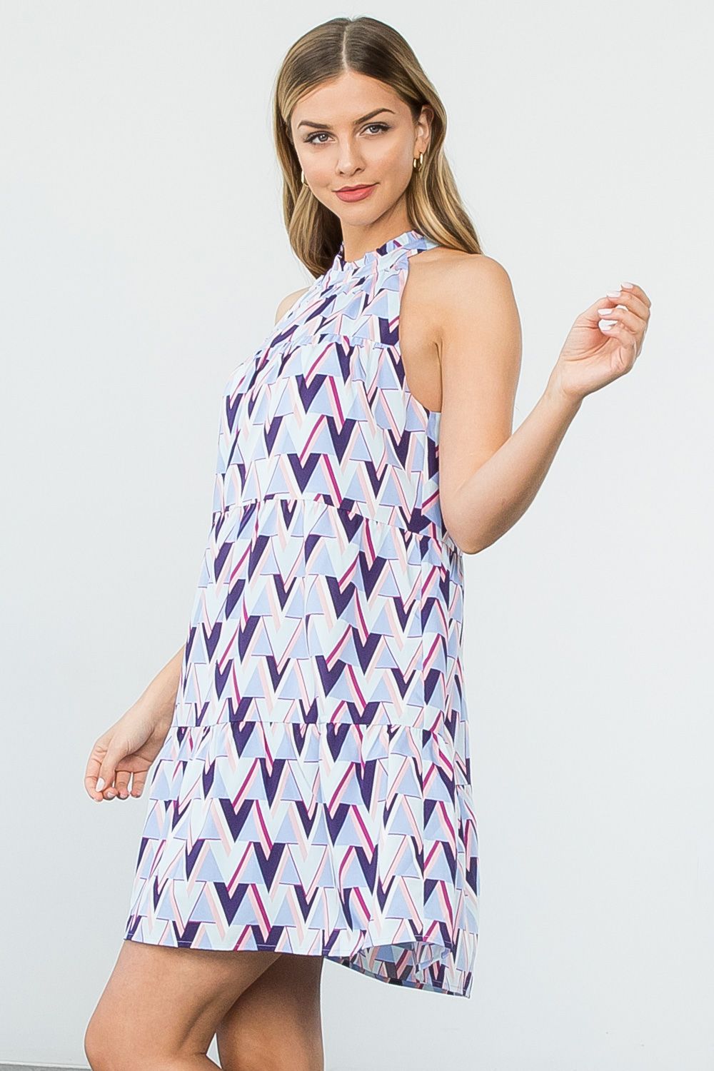 Halter Triangle Pattern Dress