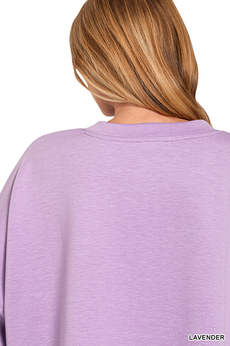 Loose Lavender Scuba Top