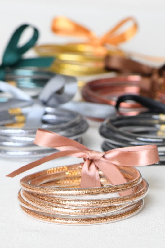 Glitter Jelly Tube Bangles