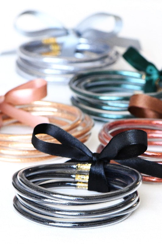 Glitter Jelly Tube Bangles