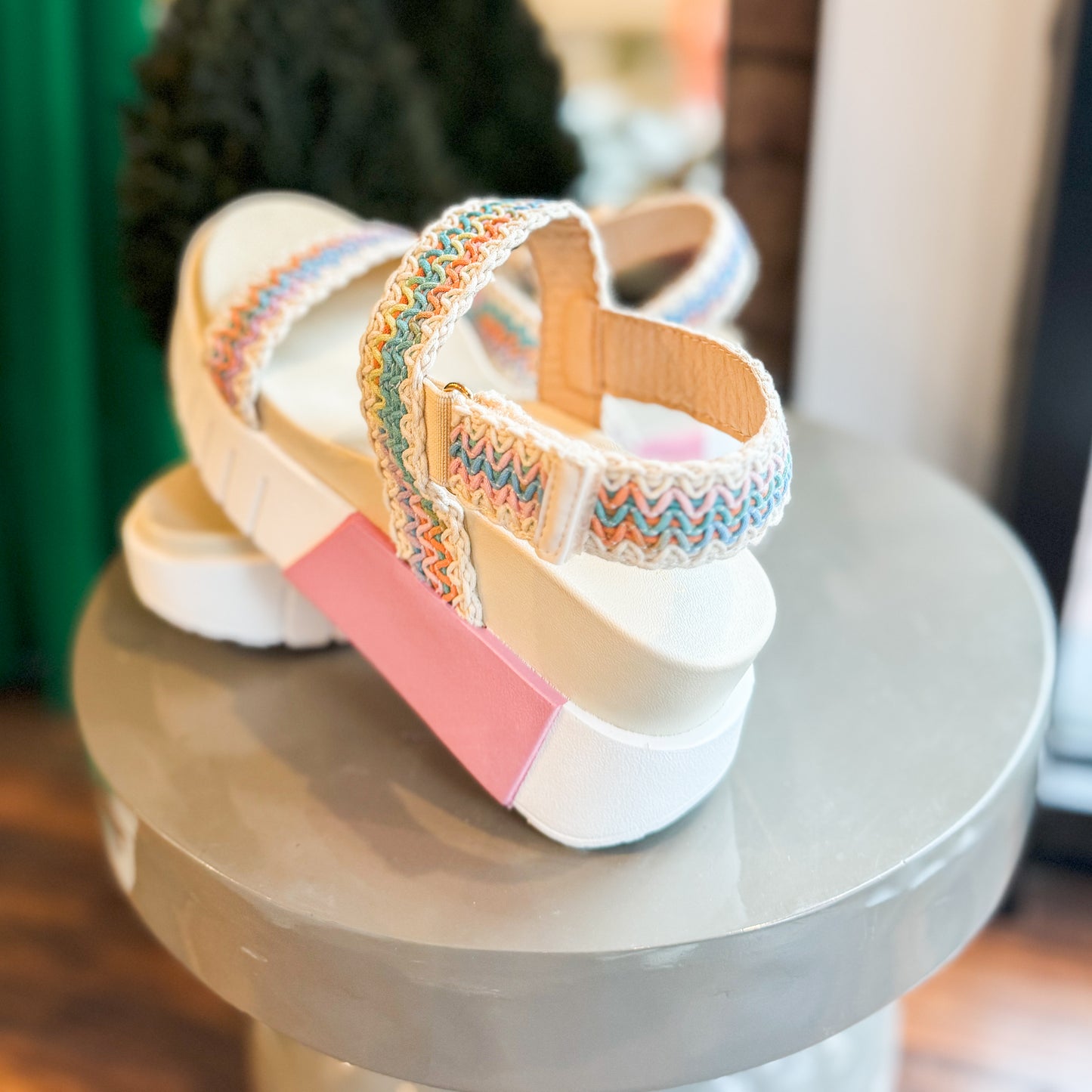 Egan Platform Wedge Sandals