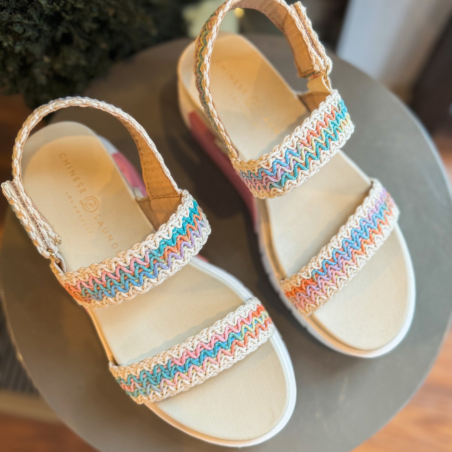 Egan Platform Wedge Sandals