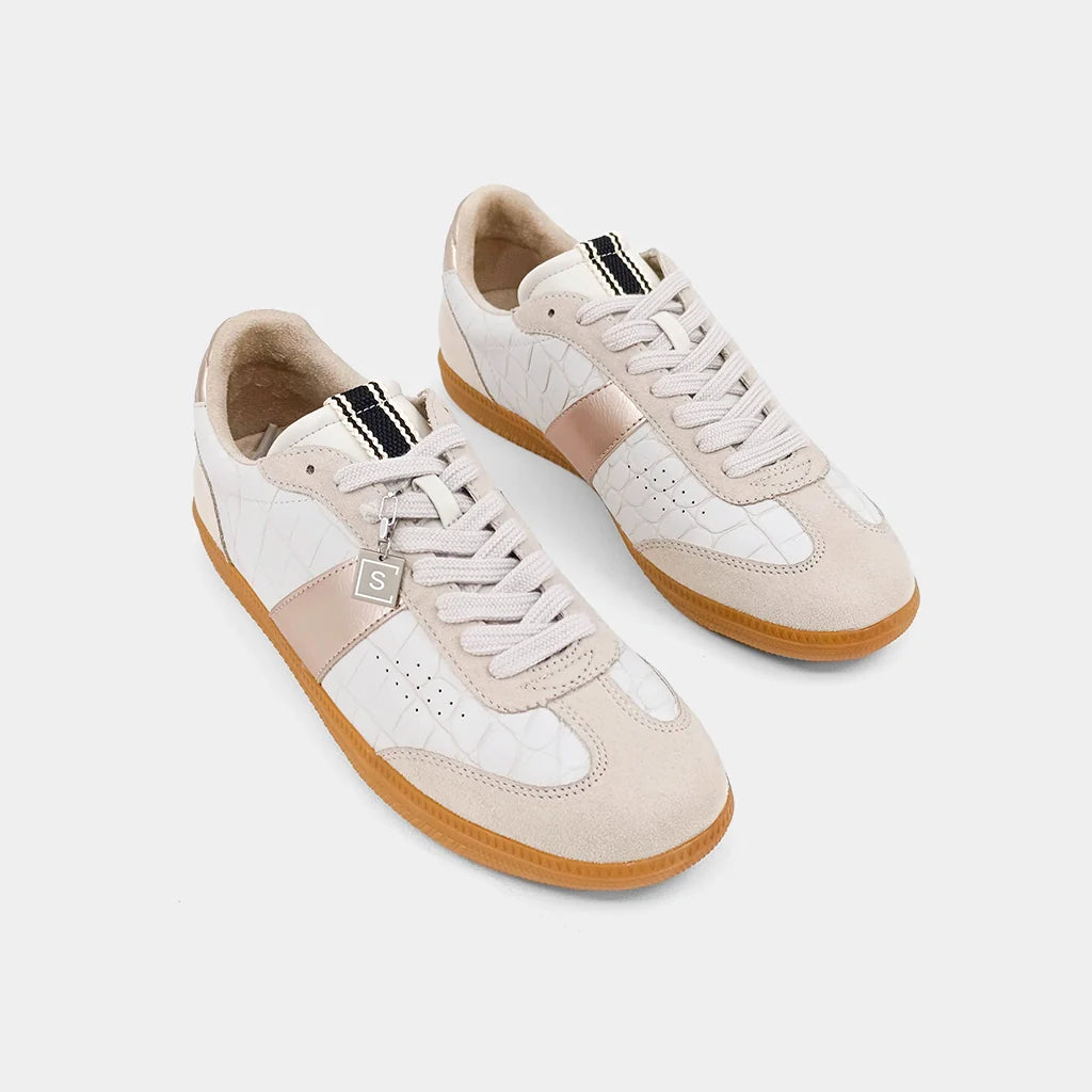 Grey Croco Sydney Sneakers