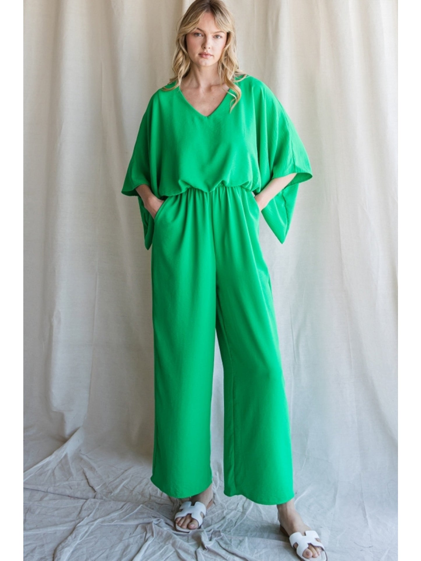 Solid Flowy Jumpsuit