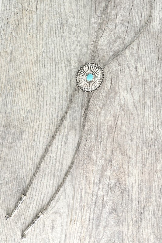 Western Conco Bolo Necklace