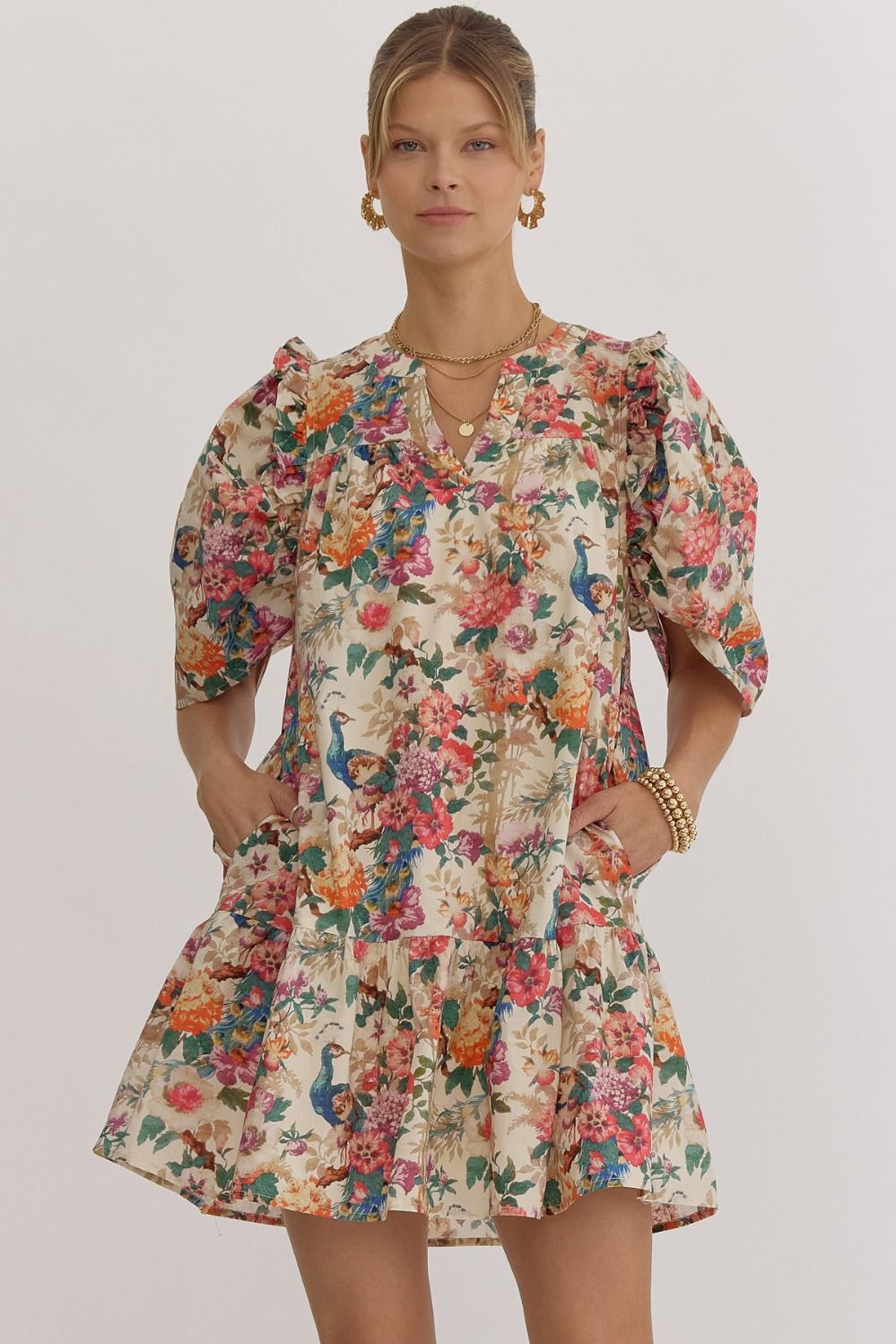 Natural Peacock Dress