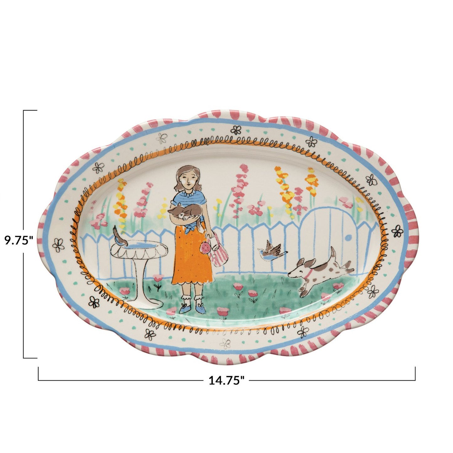 Decorative Garden Platter