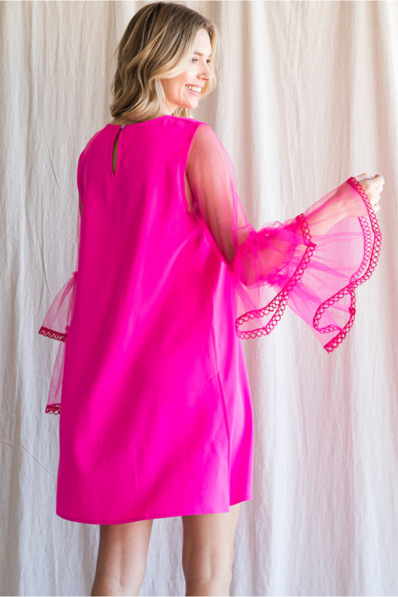 Flirty Hot Pink Dress