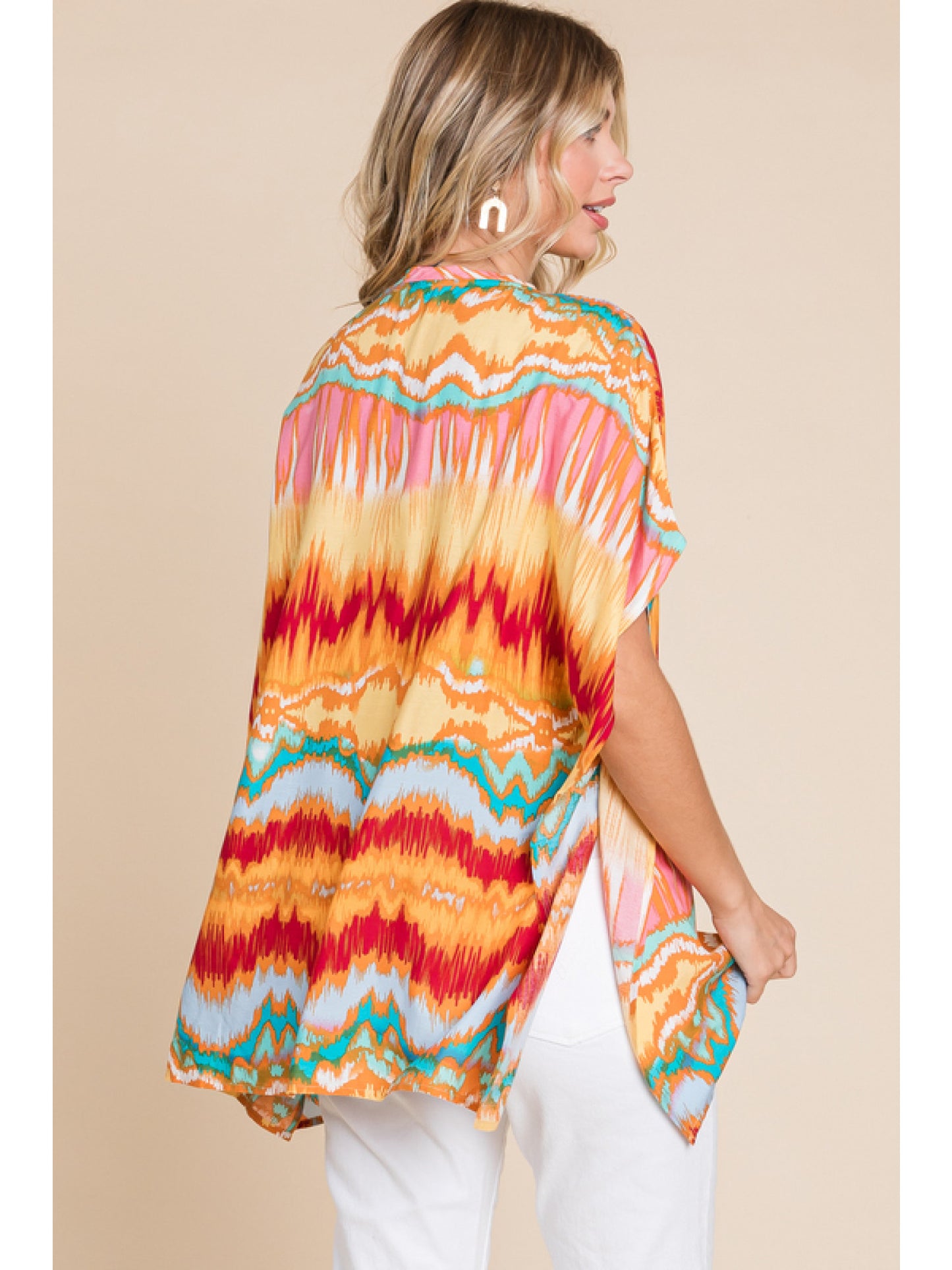 Dusty Orange Mix Boxy Top