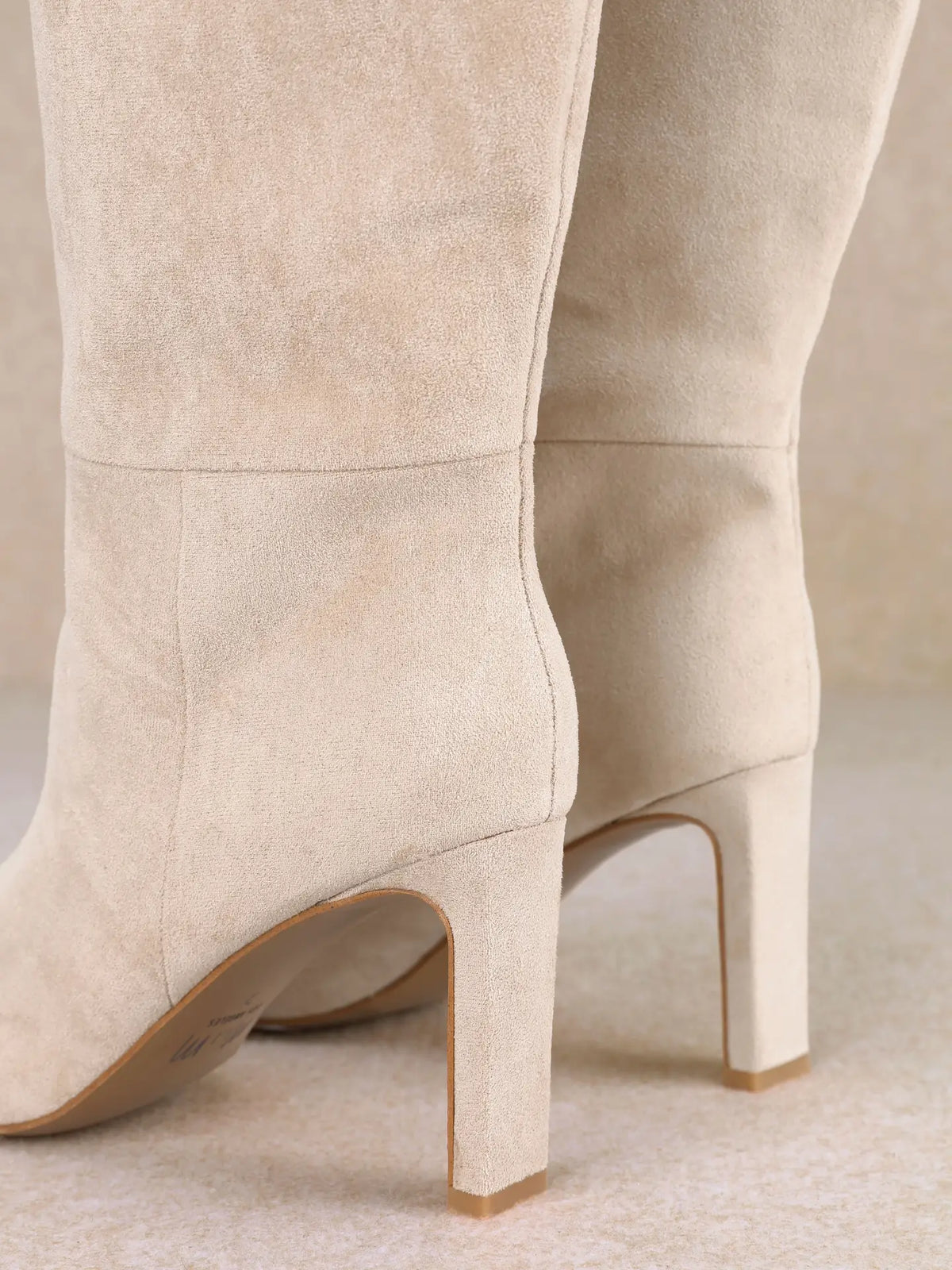Brielle Tall Boot in Beige