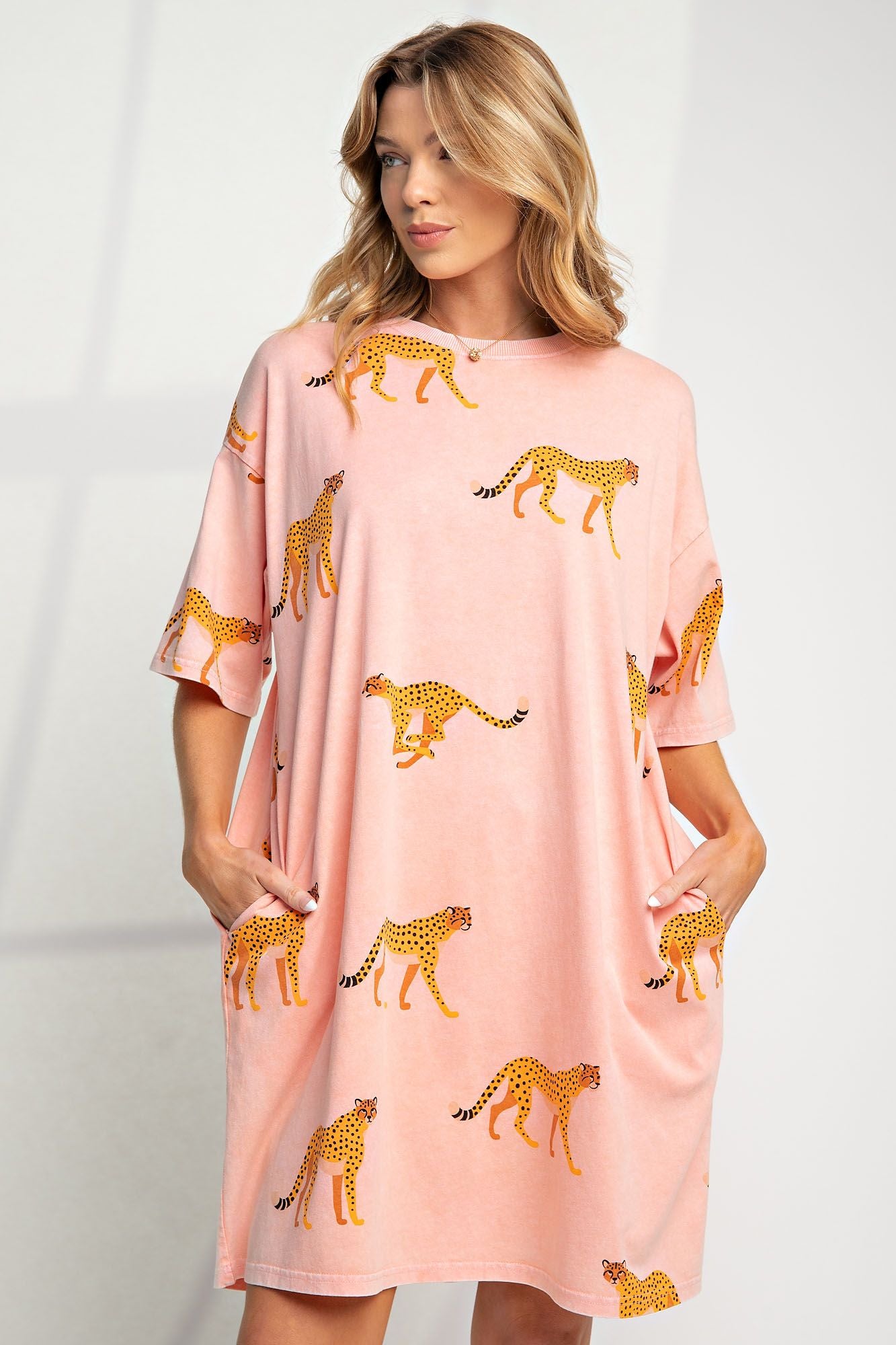 Mineral Washed T-Shirt Dress