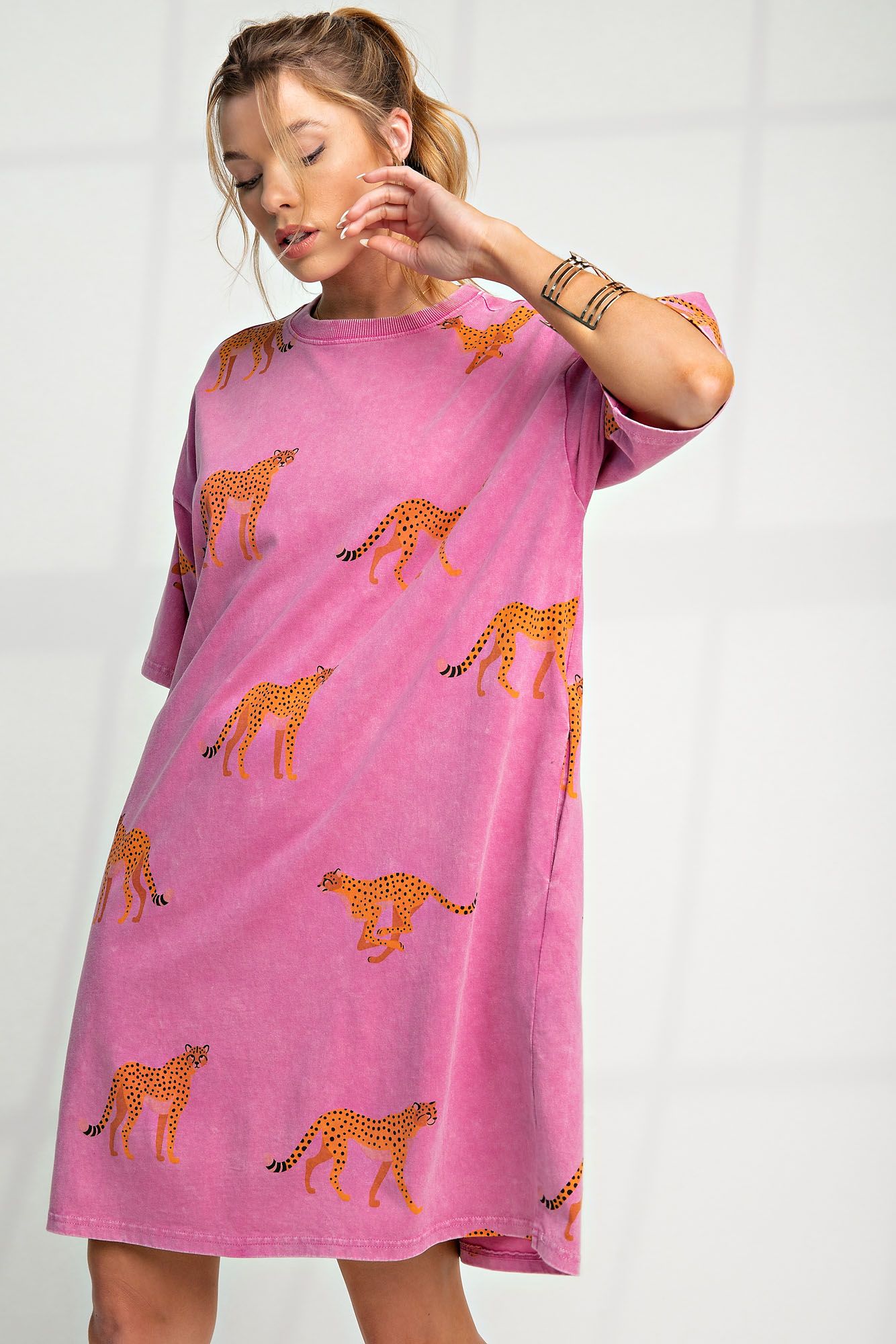 Mineral Washed T-Shirt Dress