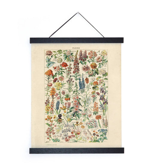 Vintage Botanical Fleurs Garden Print