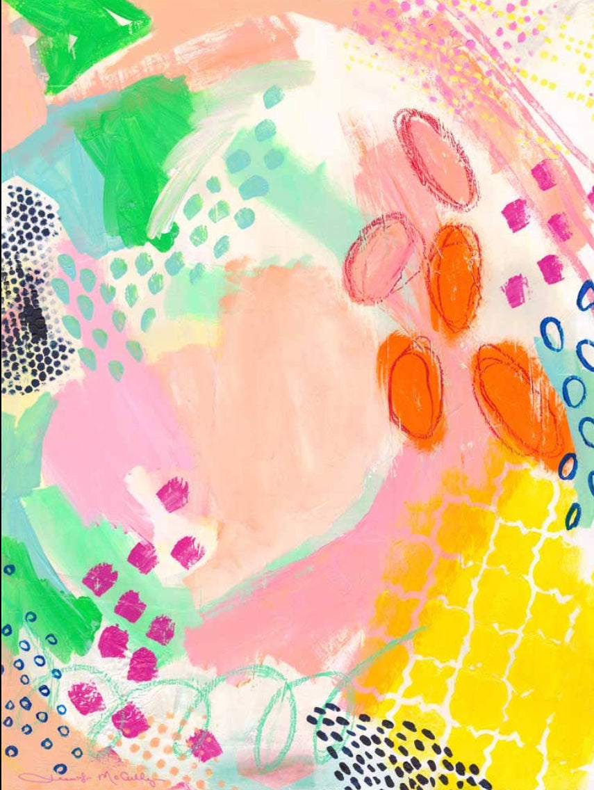 The Color Dance Stretched Canvas / Jennifer McCully