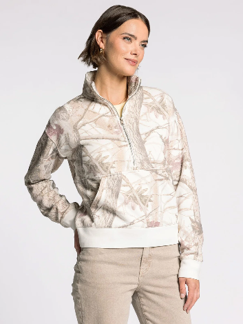 Mauve Camo Savannah Half Zip