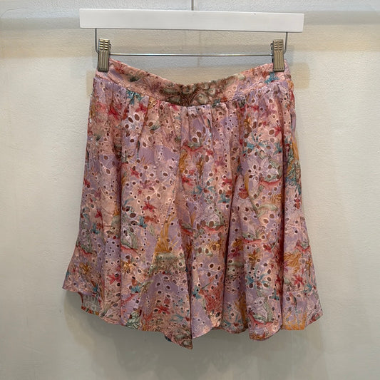 Lavender Pink Vintage Eyelet Skirt