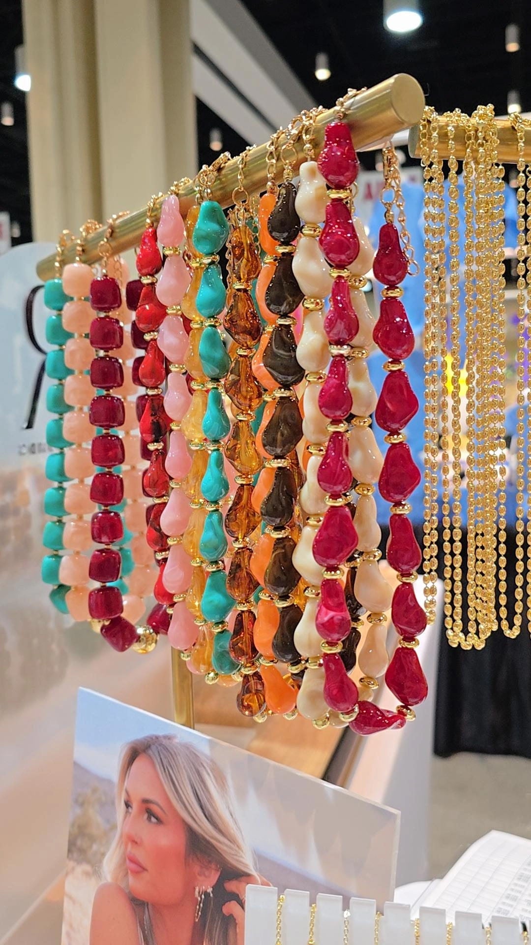 Teardrop Gemstone Necklace