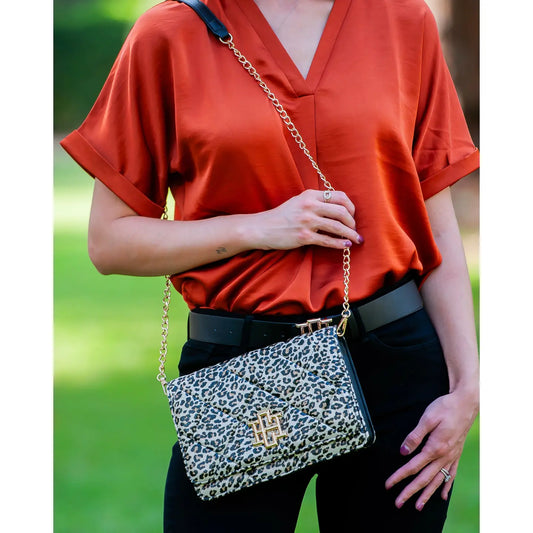 Bryn Spotted Clutch/Crossbody Bag