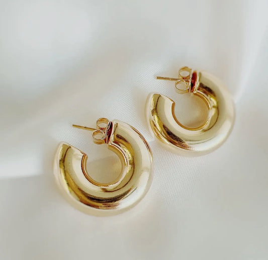 Ellie Chunky Tube Hoops