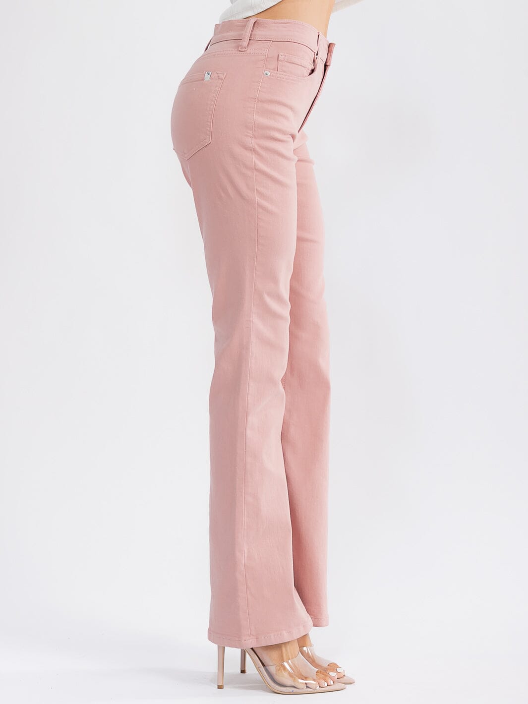 Blushing High Rise Flare Jean