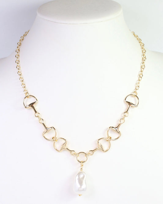 Winx Pearl and Horsebit Necklace