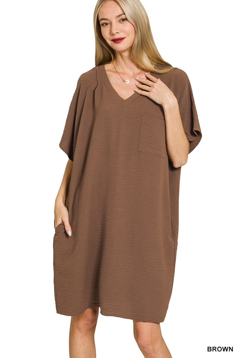 Brown Air Flow Dress