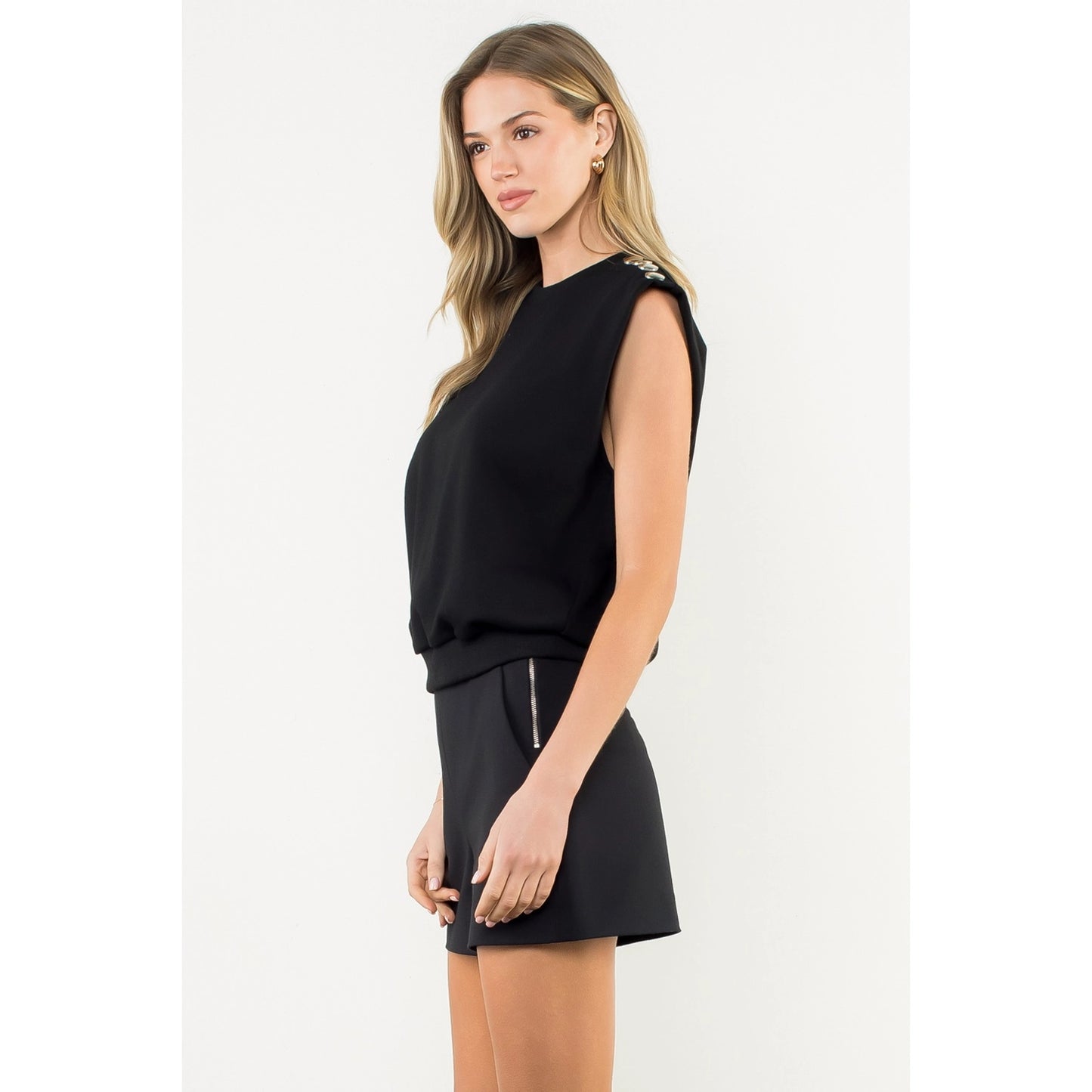 Black Sleeveless Top